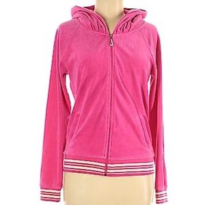 Juicy Couture pink zip-up hoodie